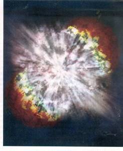 picture of an exploding start that kind of looks like a crystal